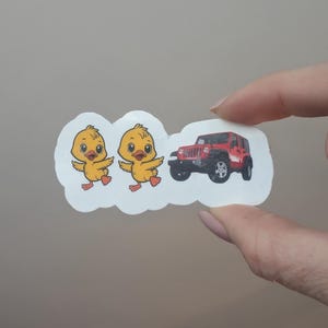 Duck Duck Jeep Stickers, Give a Duck Stickers, Jeep Duck Labels, Jeep Duck Labels, Funny Jeep Owner Stickers, Duck Window Bumper Stickers