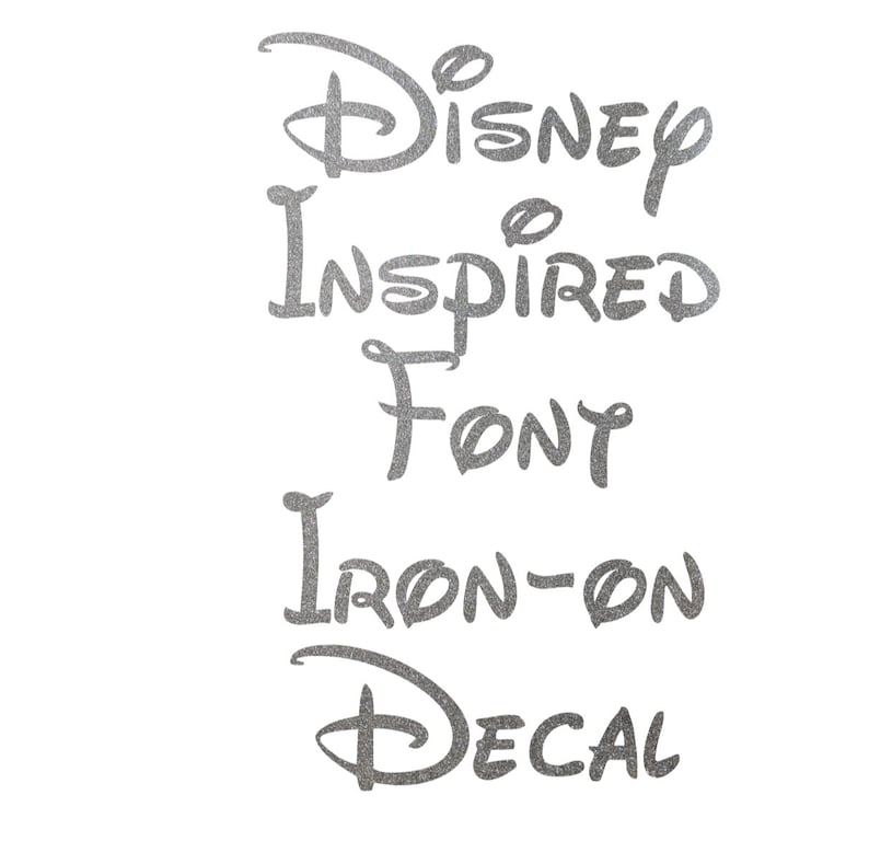 Name Disney Inspired Font Heat Transfers Etsy