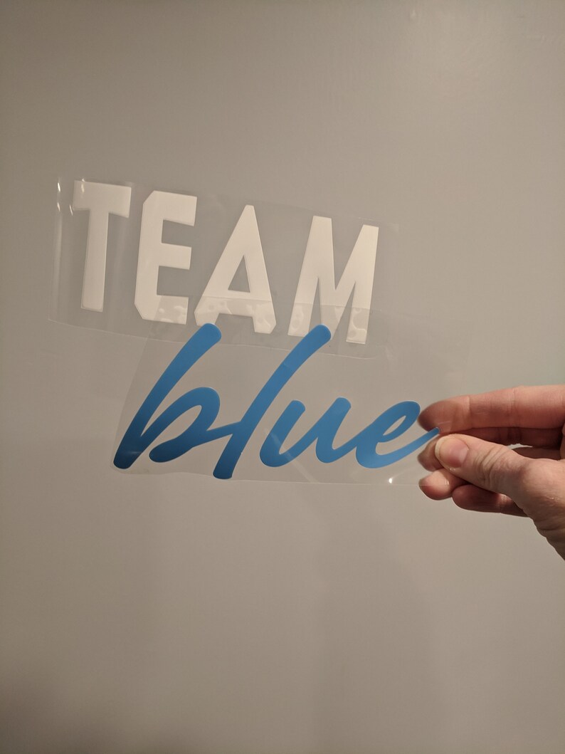 Gender Reveal Ironon Decals, Baby Shower Guess the Gender Shirt