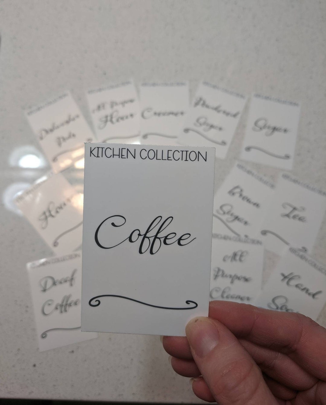 Kitchen Canister Labels Kitchen Supply Labels Kitchen Etsy