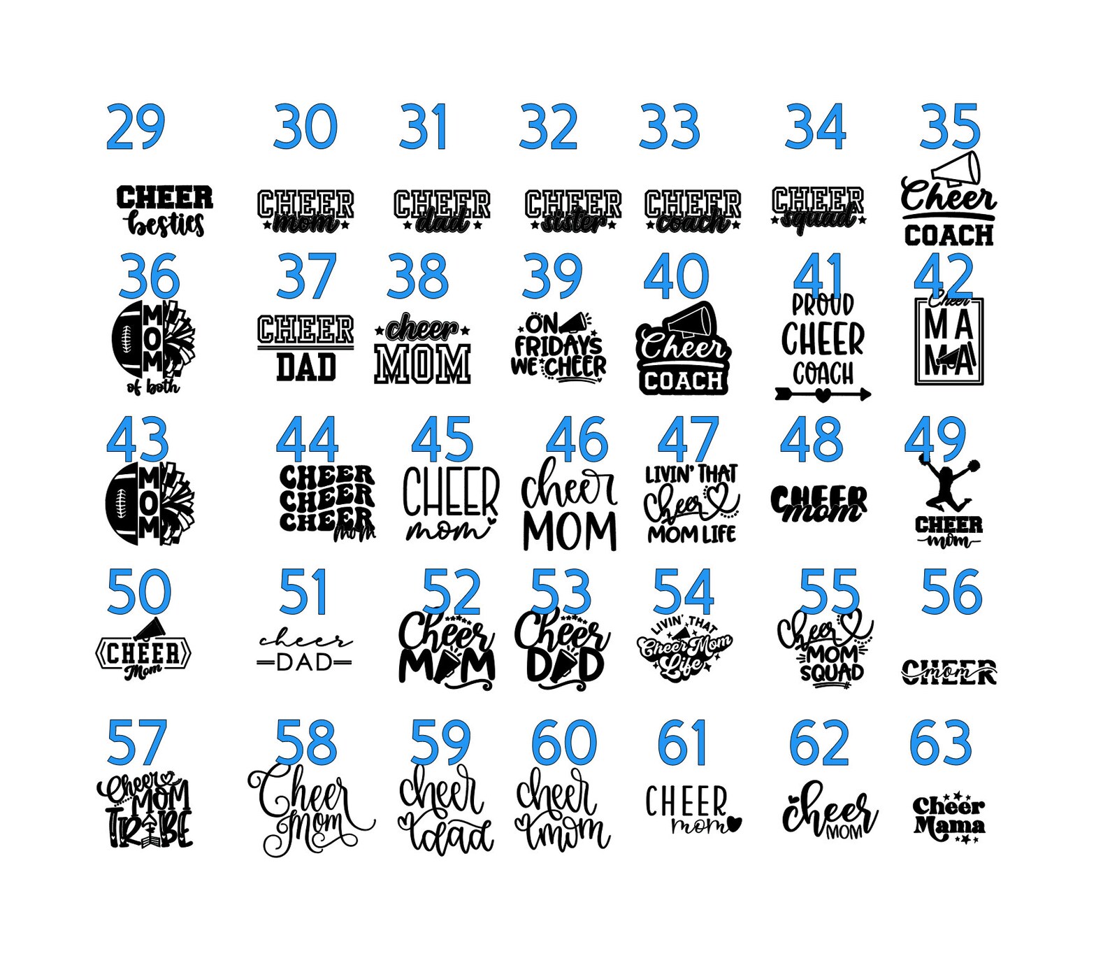 Cheerleading Ironon Decals Cheer Mom Iron on Patch Cheer Etsy