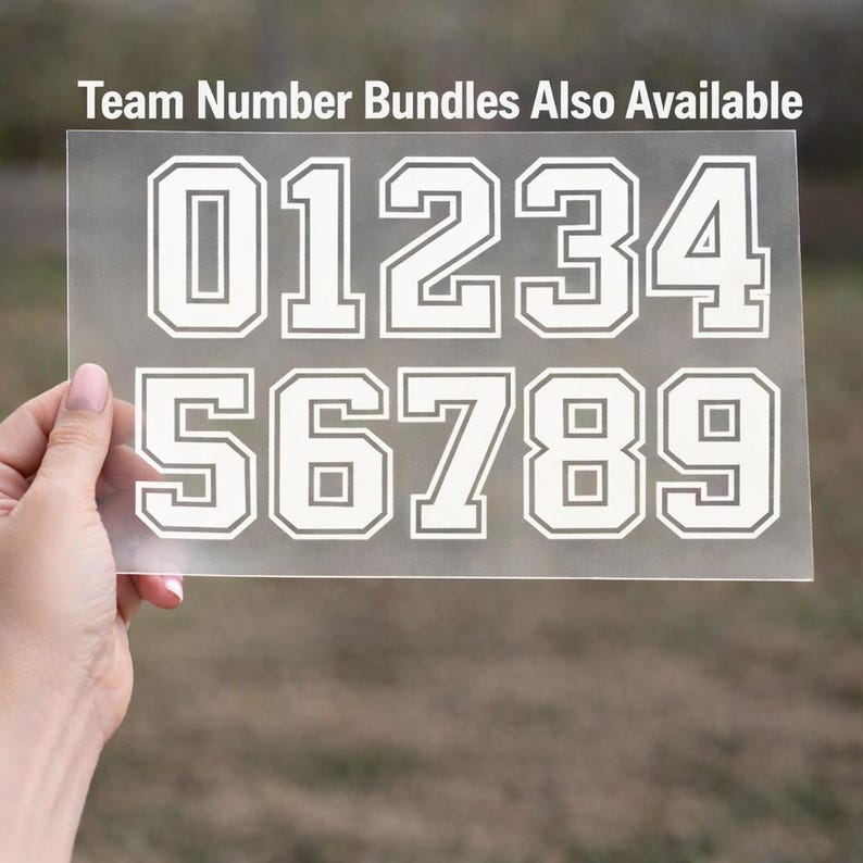 Ready to Press Jersey Name Plate: Hex Code/Team Color Match Available image 9