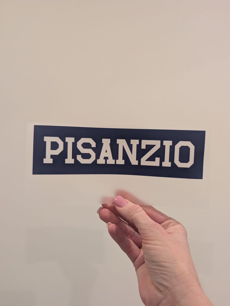 Ready to Press Jersey Name Plate: Hex Code/Team Color Match Available image 2