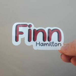 First and Last Name Stickers for School, Water Bottle Name Stickers, Lunchbox Name Labels, Waterproof Name Labels, 3 inch name sticker