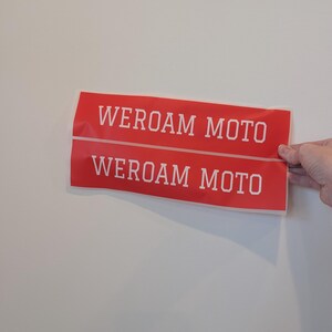 Ready to Press Jersey Name Plate: Hex Code/Team Color Match Available image 7