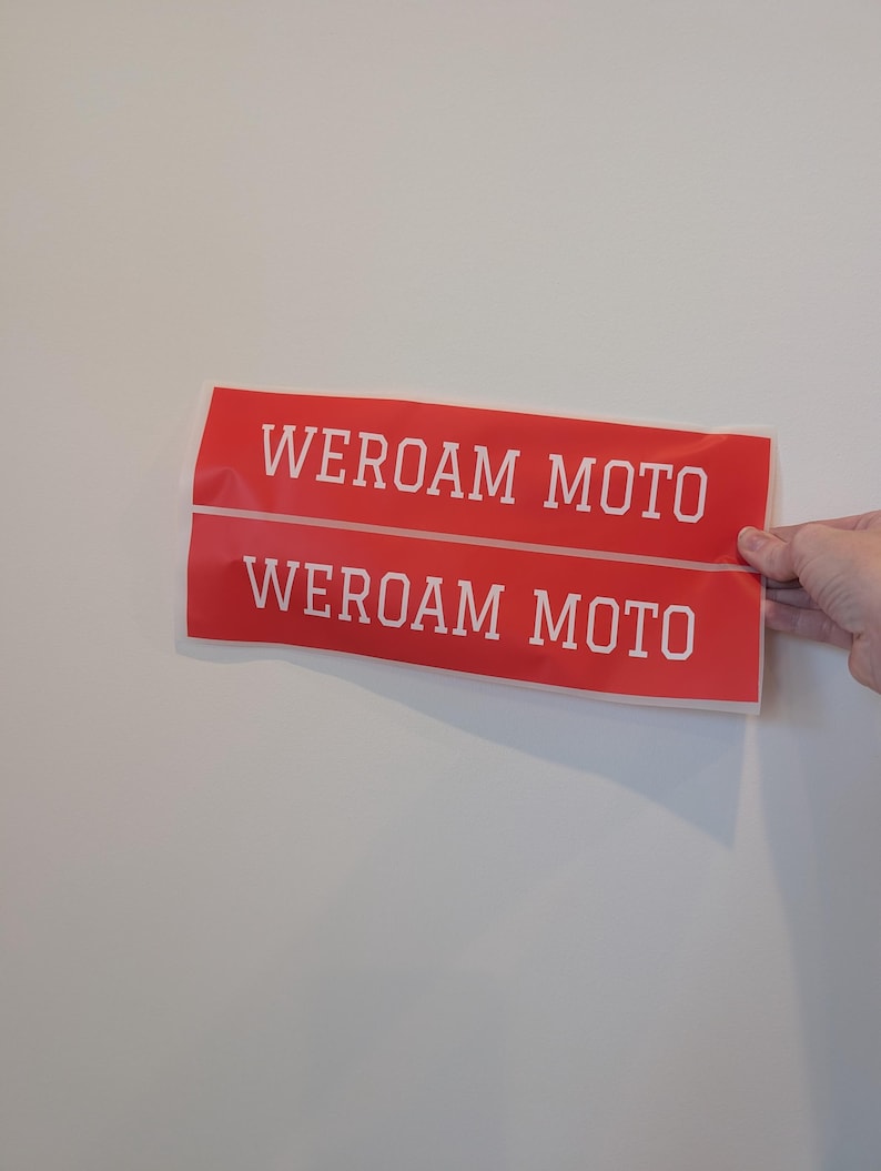 Ready to Press Jersey Name Plate: Hex Code/Team Color Match Available image 7