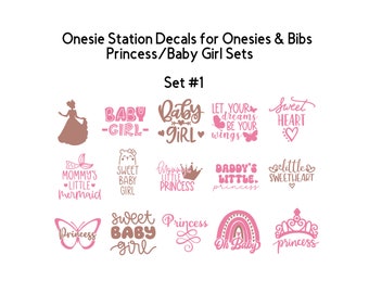 Lot de 15 stickers thermocollants Station grenouillère, écussons de transfert de chaleur grenouillère princesse, activité de décoration grenouillère pour baby shower fille, grenouillères thermocollantes