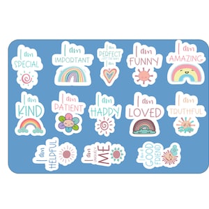 Abstract Affirmation Stickers – Curious Print Studio