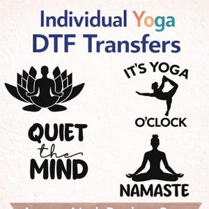 Ready to Press Yoga Transfers DTF Sayings