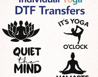 Ready to Press Yoga Transfers DTF Sayings
