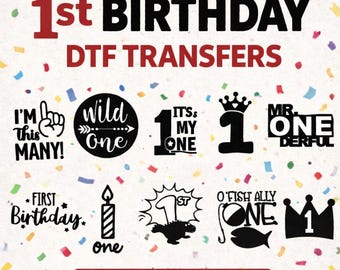 Transferencias listas para imprimir para el primer cumpleaños