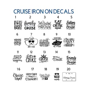 Decalcomanie termoadesive per vacanze in crociera, toppa termoadesiva per nave da crociera, toppe per magliette Cruise Squad, vestiti per vacanze in crociera
