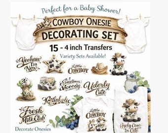 Decorate a Onesie Activity for Cowboy Themed Baby Showers