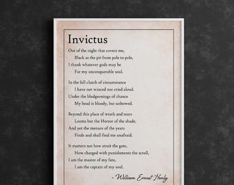 Invictus - William Ernest Henley - Poesia ispiratrice sulla forza - Ringrazio qualunque dio possa esistere per la mia anima invincibile