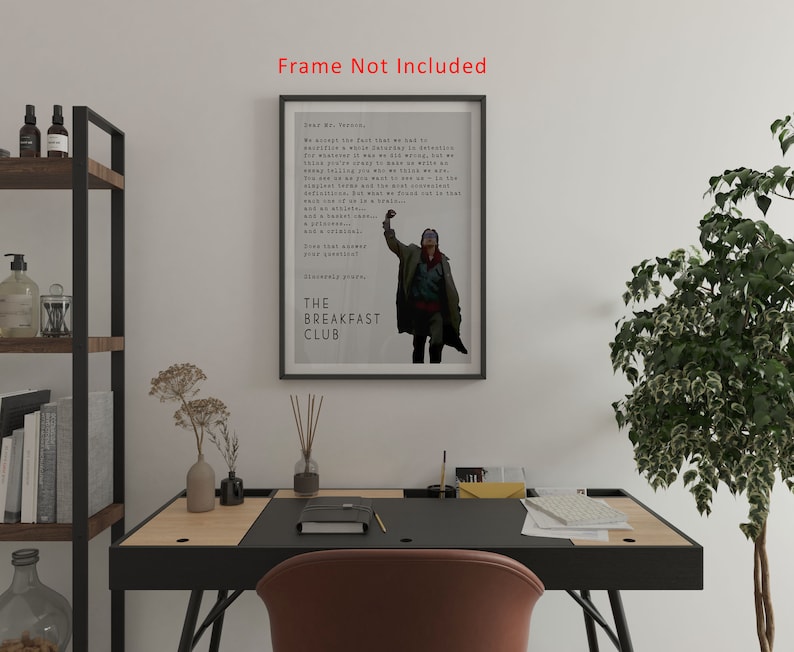 The Breakfast Club Movie Quote Print: Final Essay Art image 4