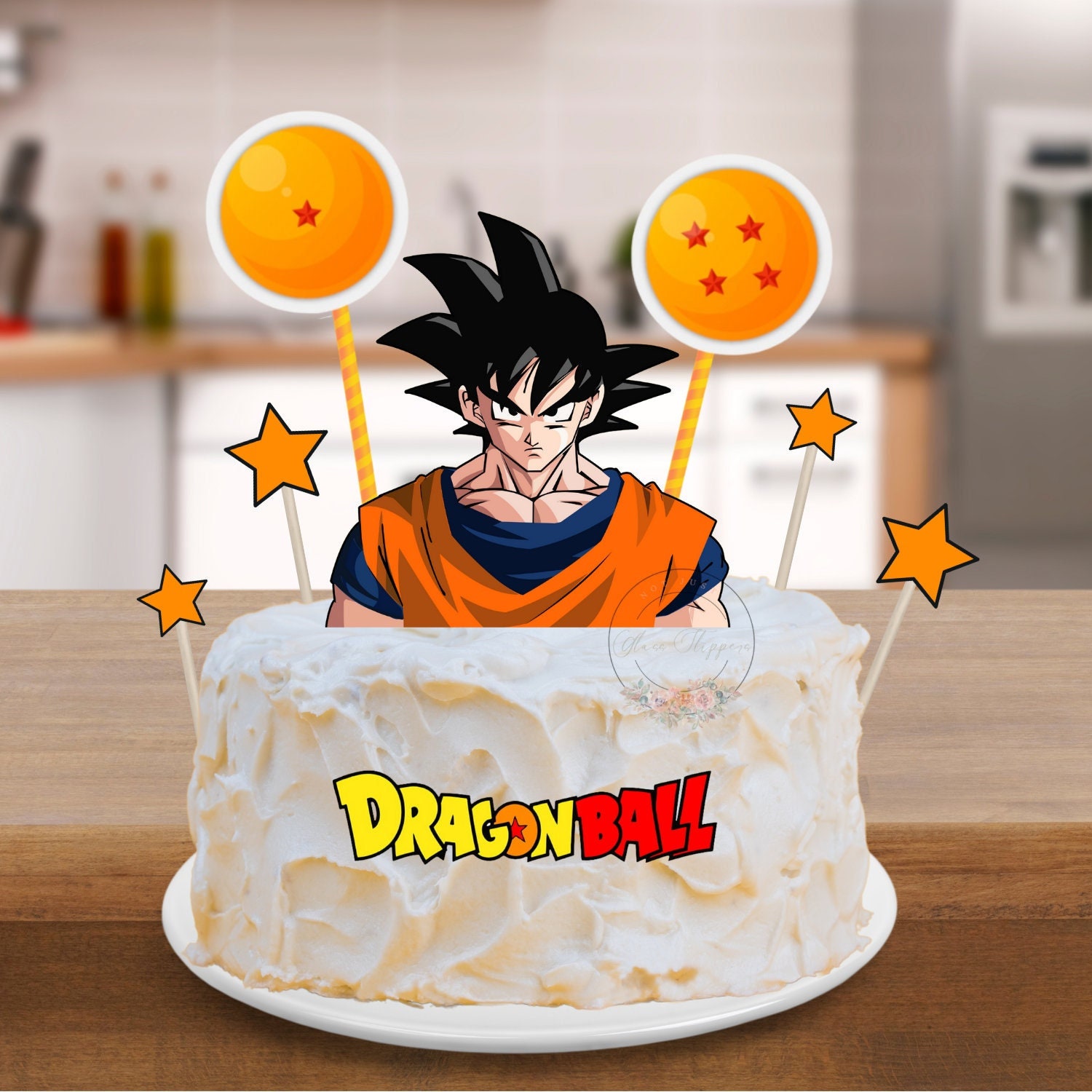 Goku Vegeta Louis Vuitton Supreme Nike Dragon Ball Edible Cake Toppers –  Ediblecakeimage