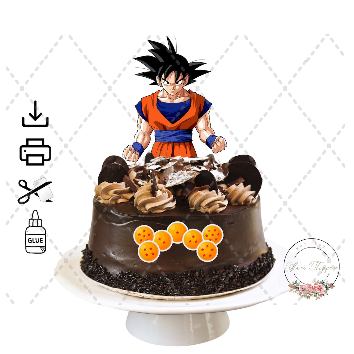 Printable Anime Inspired Cake &amp; Cupcake Topper-digital - Etsy