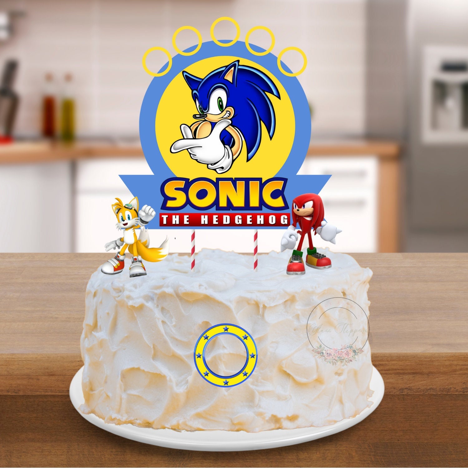 Sonic the Hedgehog II 2022 Edible Image Cake Topper Personalized Birthday  Sheet Decoration Custom Party Frosting Transfer Fondant