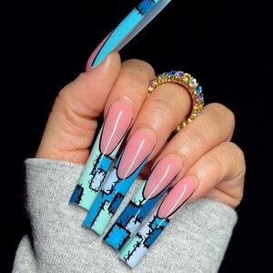 Luxury Custom Press On Nails: Spooky Halloween Style fall autumn nails