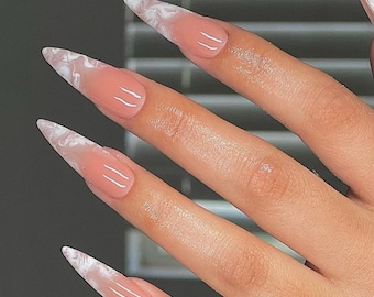 Luxury custom nails/free style/long nails/party nails/simple nails/croc print nails/ trendy nails/ cute nails/alomd stiletto nails/wedding