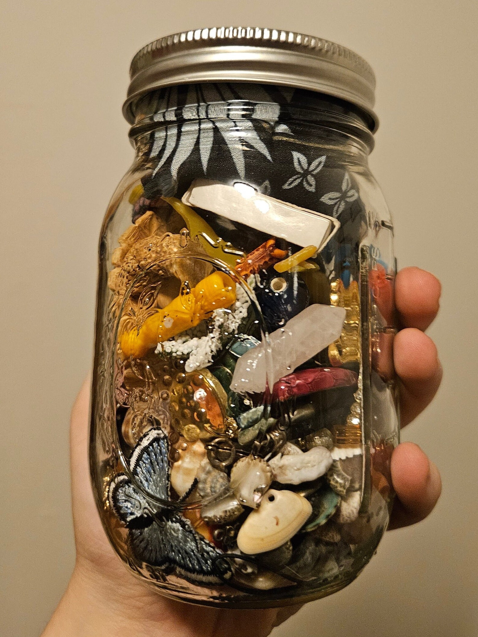 Magpie Mystery Jar | Found Object Crow Collection - Trinkets, Treasures ...