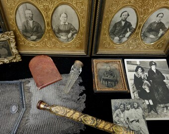 Personalized Memento Mori Collection | Historian Curated Victorian Mourning Items & Gothic Antiques Box