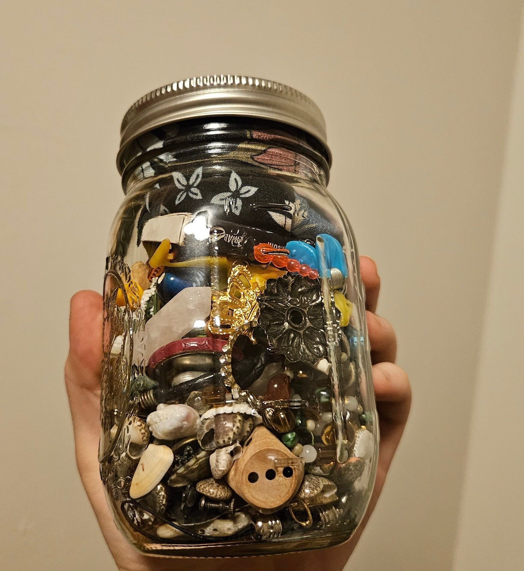 Magpie Mystery Jar | Found Object Crow Collection - Trinkets, Treasures ...