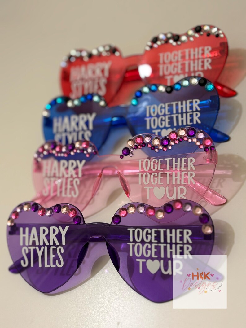 Harry Styles Inspired, Concert Glasses, Together Together Tour - Etsy UK