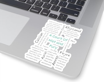Adesivos ACOMAF com corte especial, Rhysand, Feyre, Booktok, Decalques de Fantasia