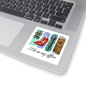Pegatinas troqueladas para oficina de teatro: perfectas para artistas, actores y amantes del teatro, decoración creativa para escritorio, regalo para entusiastas del teatro.