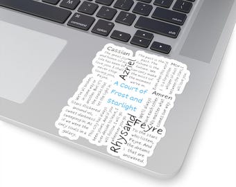 ACOFS Sticker, Fantasy Book Lover, Rhysand, Christmas Gift, Bookish Feyre Sticker
