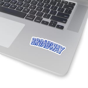 Stickers Broadway, décoration murale amusante, stickers pour ordinateur portable, cadeau pour les amateurs de théâtre, décoration Broadway, fournitures de bureau uniques