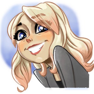 Woman - Cartoon Personalized Portrait, Blog Avatar, Couple Caricature, D&D Character
