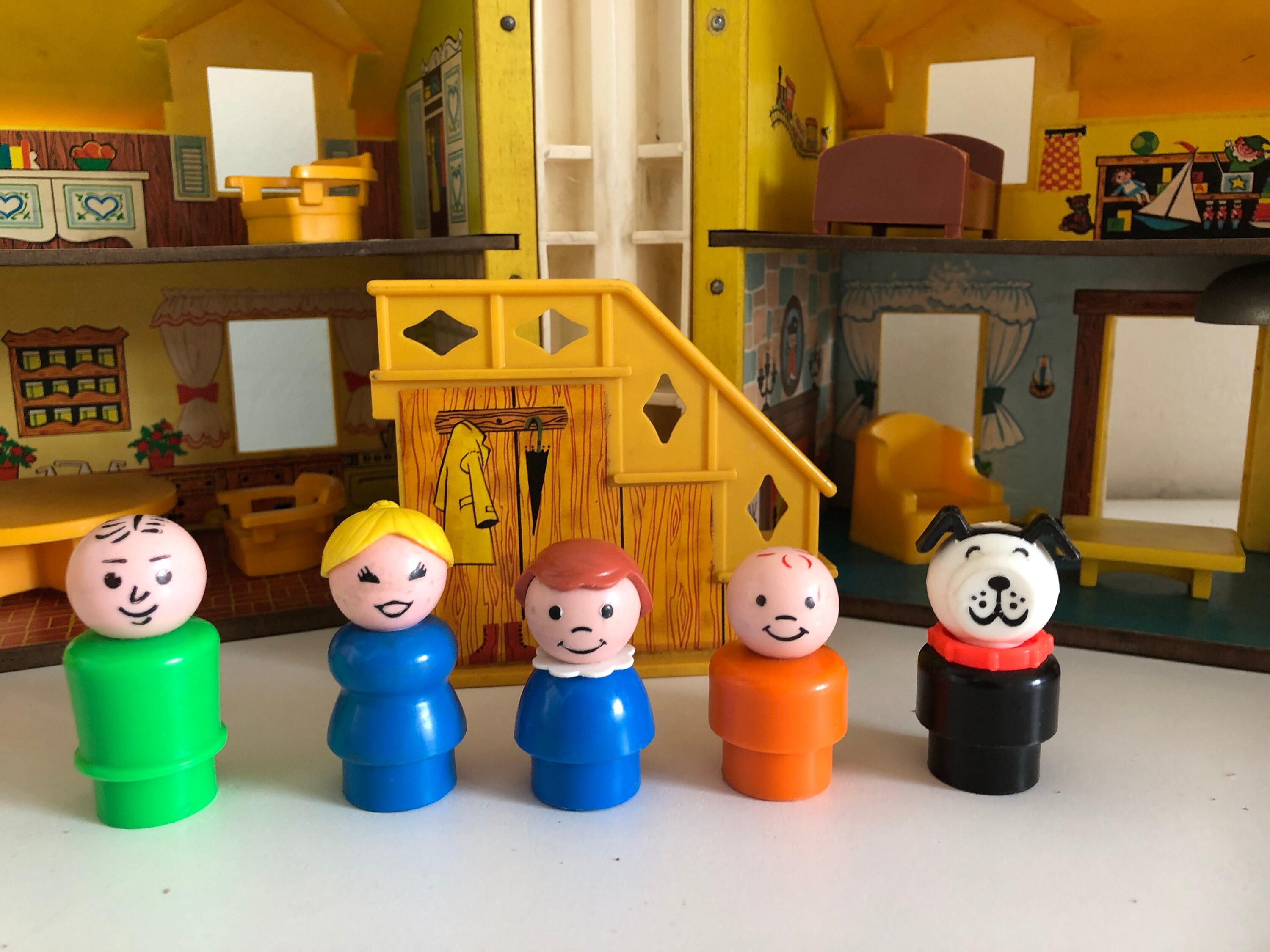 Fisher Price Little People Yellow House 952 Playset Etsy