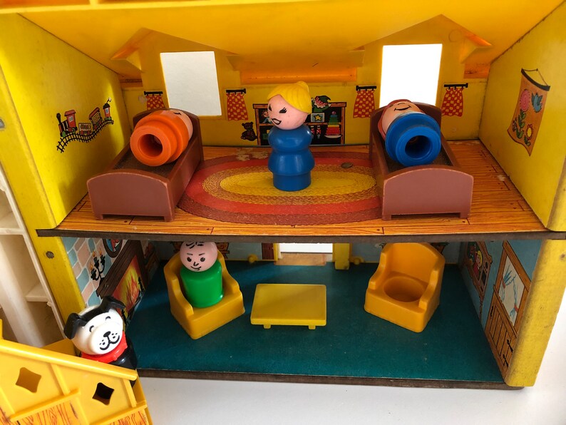 Fisher Price Little People Yellow House 952 Playset Etsy