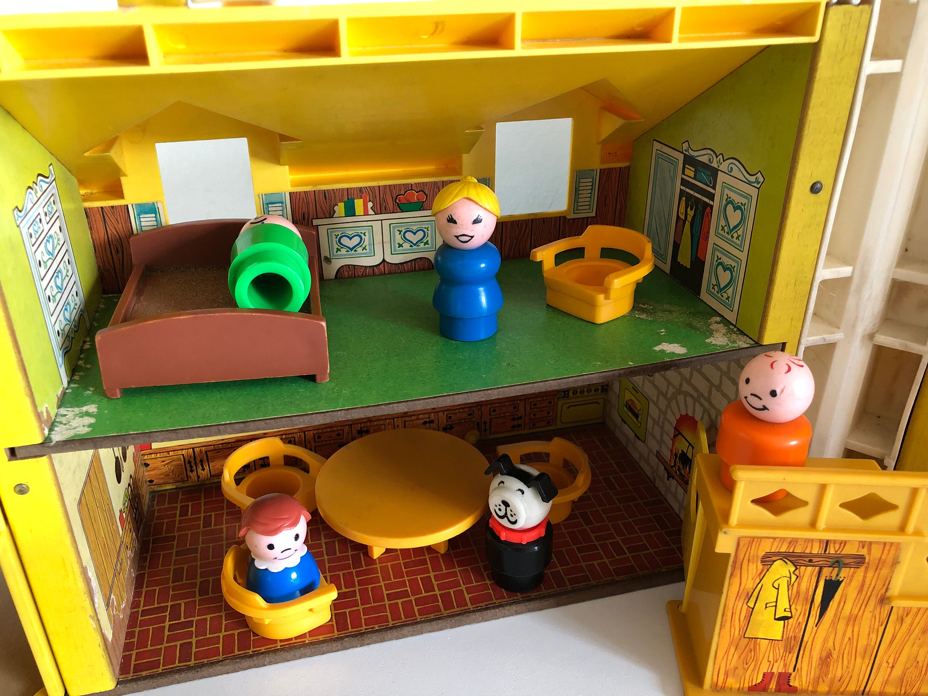 Fisher Price Little People Yellow House 952 Playset Etsy