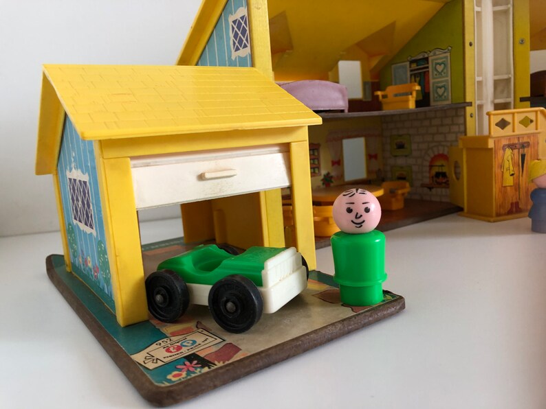 Fisher Price Little People Yellow House 952 Playset Etsy