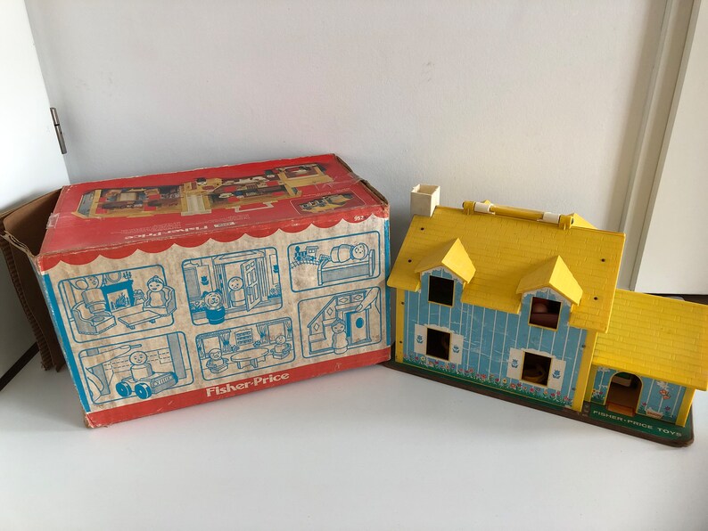 Fisher Price Little People Yellow House 952 Playset Etsy