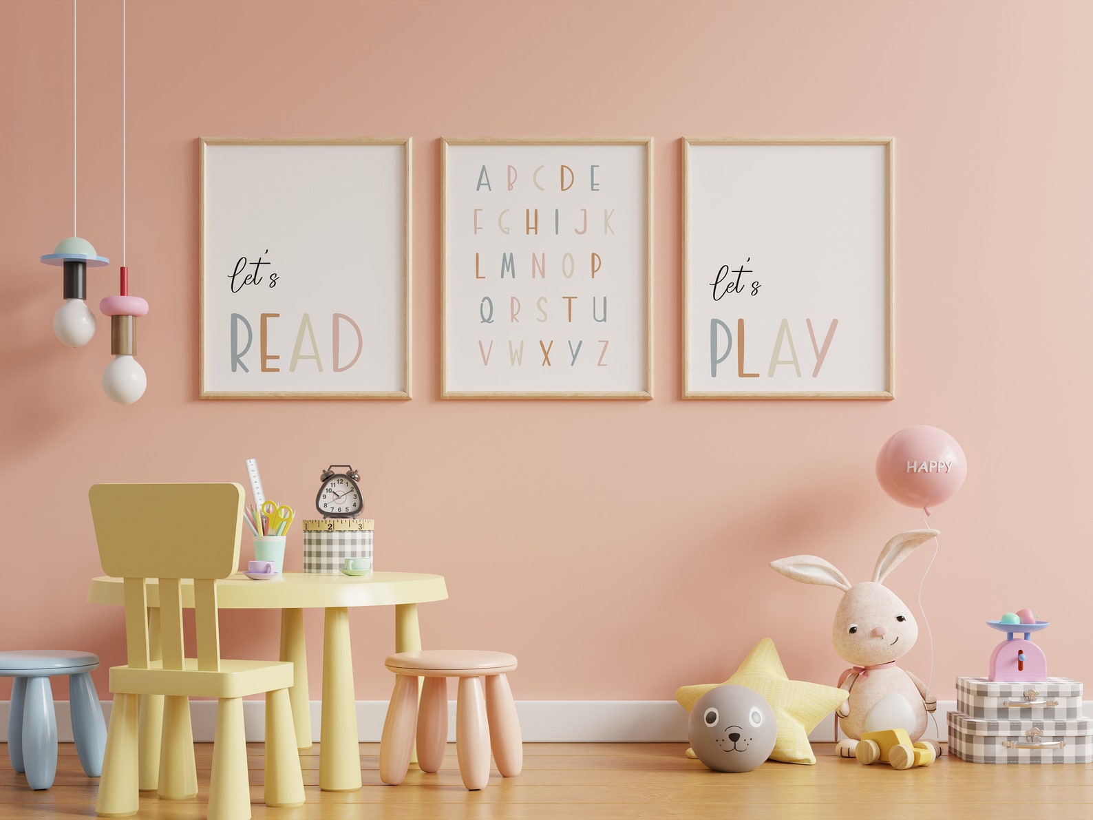 Playroom Wall Art Set of 3 Playroom Prints Playroom Wall - Etsy