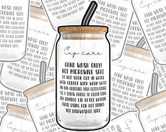 Carte d’entretien des canettes en verre, carte d’entretien des tasses en verre, instructions d’entretien des verres Libbey, entretien des gobelets en verre, instructions d’entretien des tasses en verre, carte d’entretien Libbey