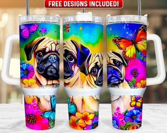 Carlin 40oz Tumbler Wrap PNG Design, Carlin 40oz Quencher Tumbler Sublimation Wrap, 40 oz Tumbler PNG, Téléchargement instantané