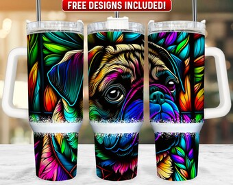 Carlin 40oz Tumbler Wrap PNG Design, Carlin 40oz Quencher Tumbler Sublimation Wrap, 40 oz Tumbler PNG, Téléchargement instantané