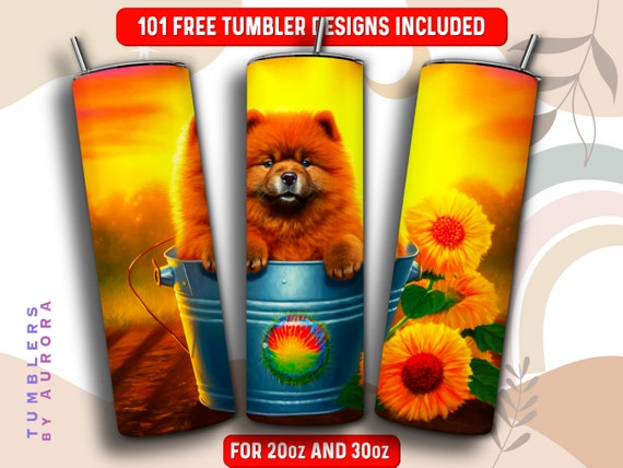 Cute Chow Chow Tumbler Wrap PNG Dog 20 Oz Skinny Tumbler Sublimation Design Instant Download 101 Free Designs Etsy