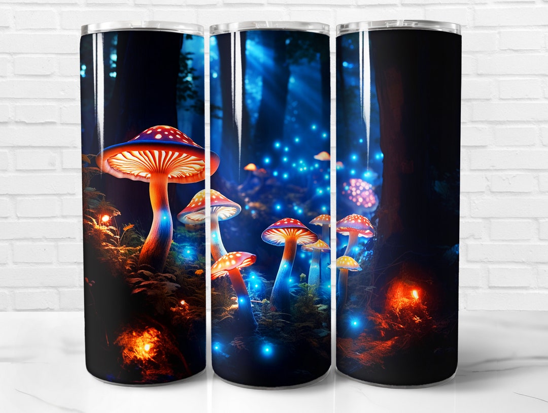 Mushroom Tumbler Wrap PNG, Mushroom 20 Oz Skinny Tumbler Wrap ...