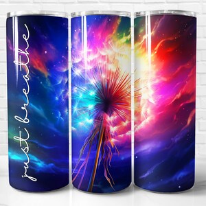 Just Breathe Tumbler Wrap PNG, Just Breathe 20 oz Skinny Tumbler Wrap Sublimation Design, Instant Download (+101 free Designs)