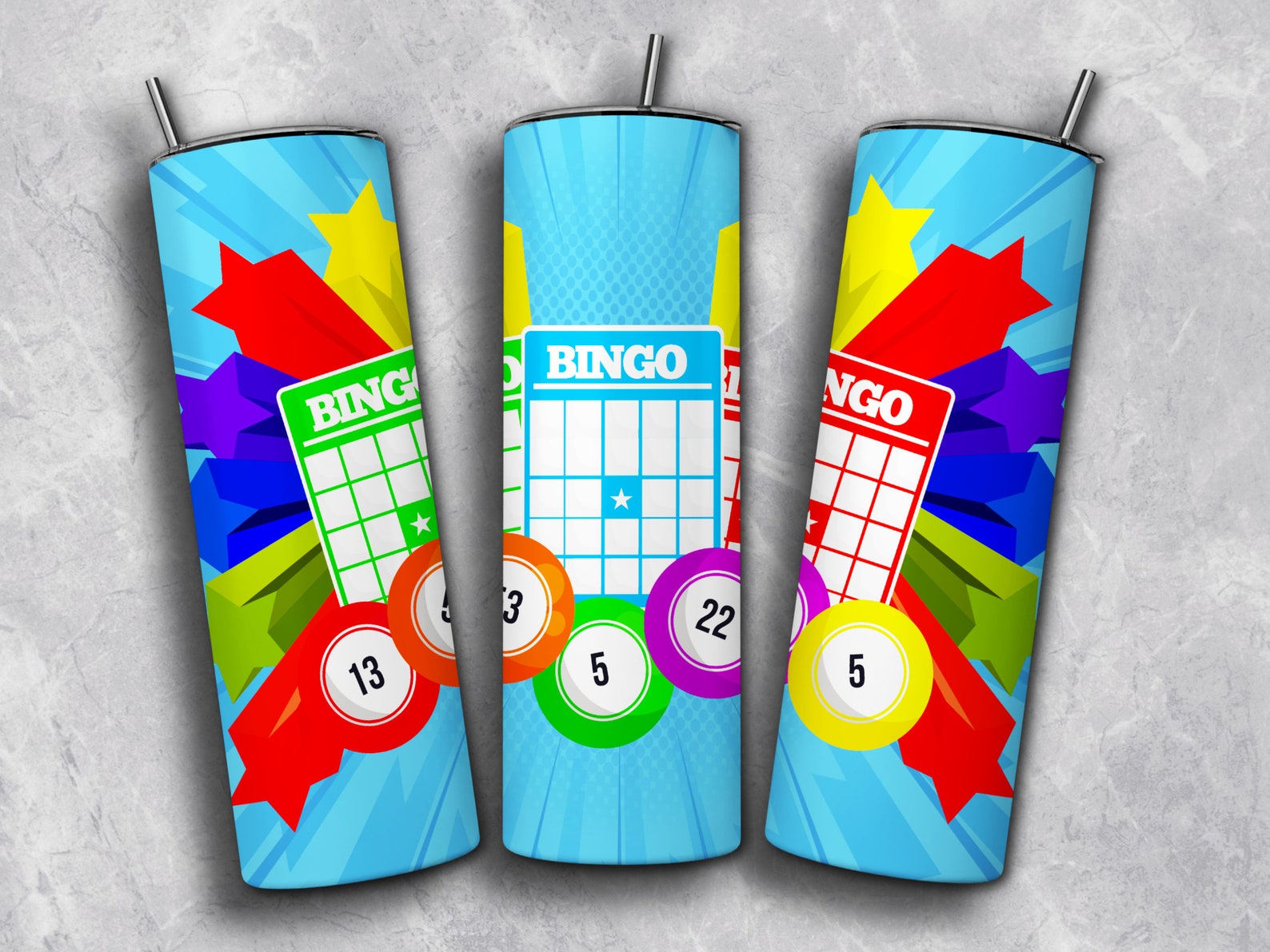 Bingo Tumbler Wrap Bundle PNG Bingo Bundle 20 Oz Skinny Etsy