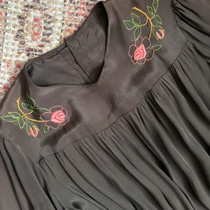 3XL 1950s Brown Day Dress Zip Front Short Sleeve Casual Volup main image 0