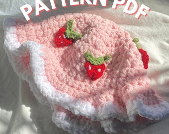 Chunky Strawberry Hat | CROCHET PATTERN