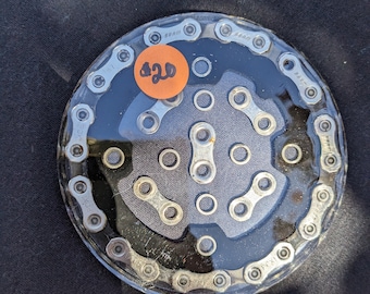 Recycled Bike Parts Epoxy Resin Coasters