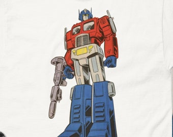 Optimus Prime T-Shirt - Retro 80s Cartoon Tee